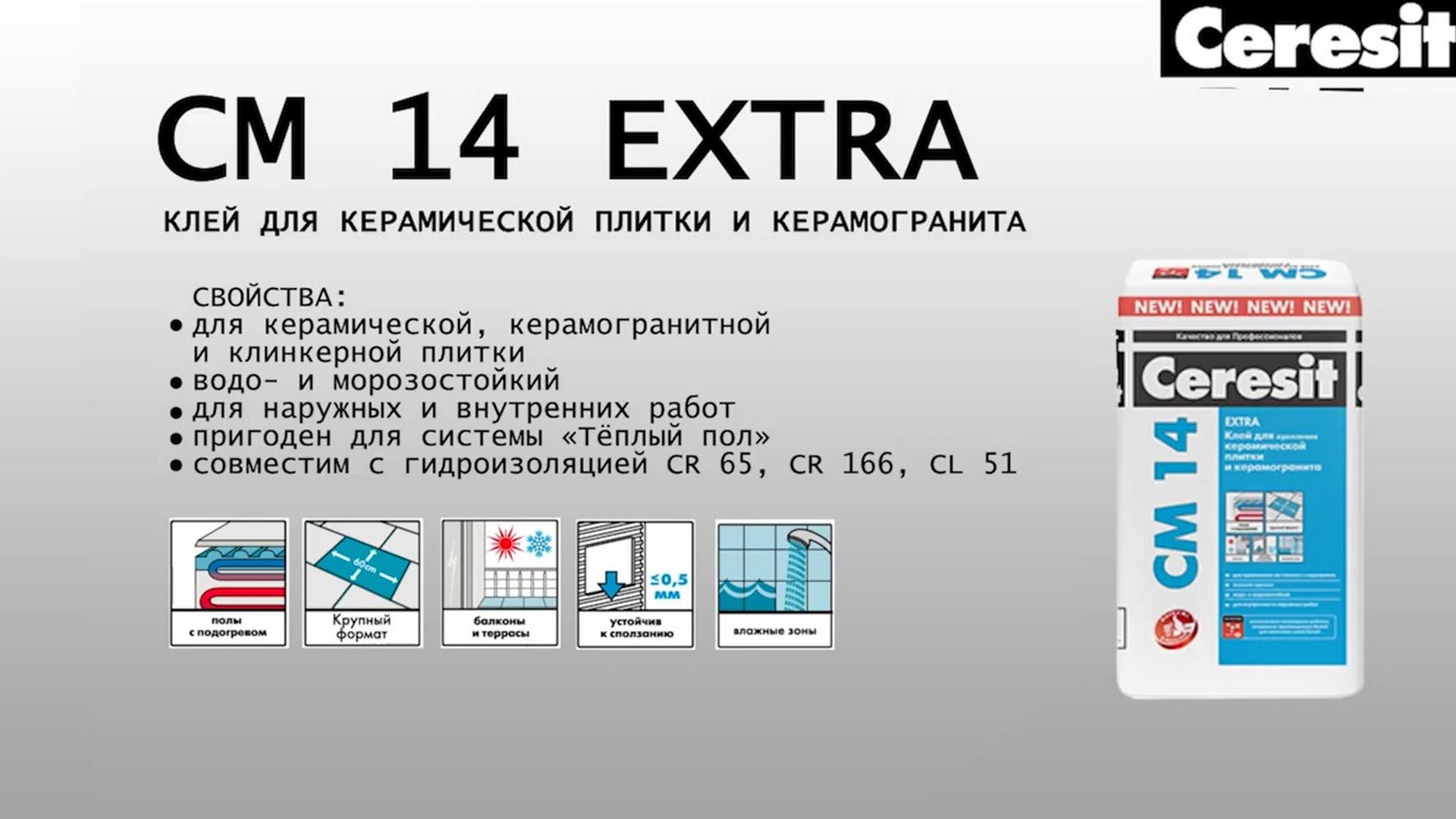 Клей церезит cm 14 extra